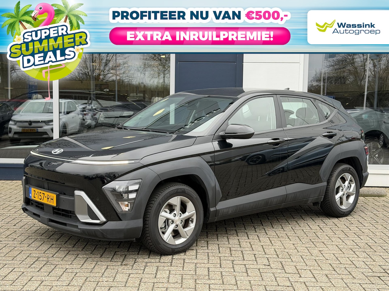 Hyundai Kona - 1.6 GDI HEV 141pk DCT Comfort | SUMMER DEALS | Navigatie | Climate Control | Adaptive Crui - AutoWereld.nl