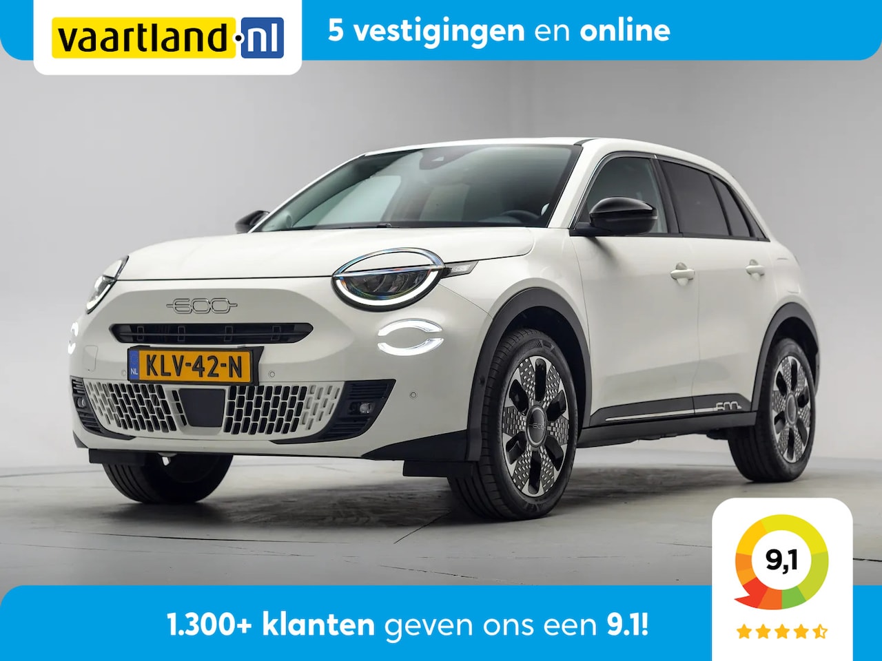Fiat 600 - 1.2 T3 MHEV La Prima [ Clima Navi Apple \ Android Leder ] - AutoWereld.nl