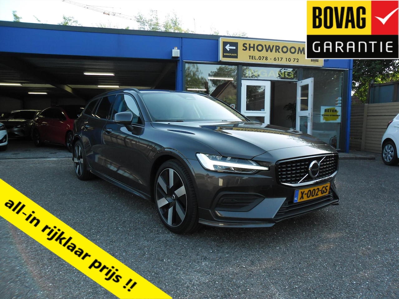 Volvo V60 - 2.0 B3 Hybrid Essential Edition Automaat Nav Leder 19"Lmv Ecc Camera Pdc Privacyglas Rijkl - AutoWereld.nl