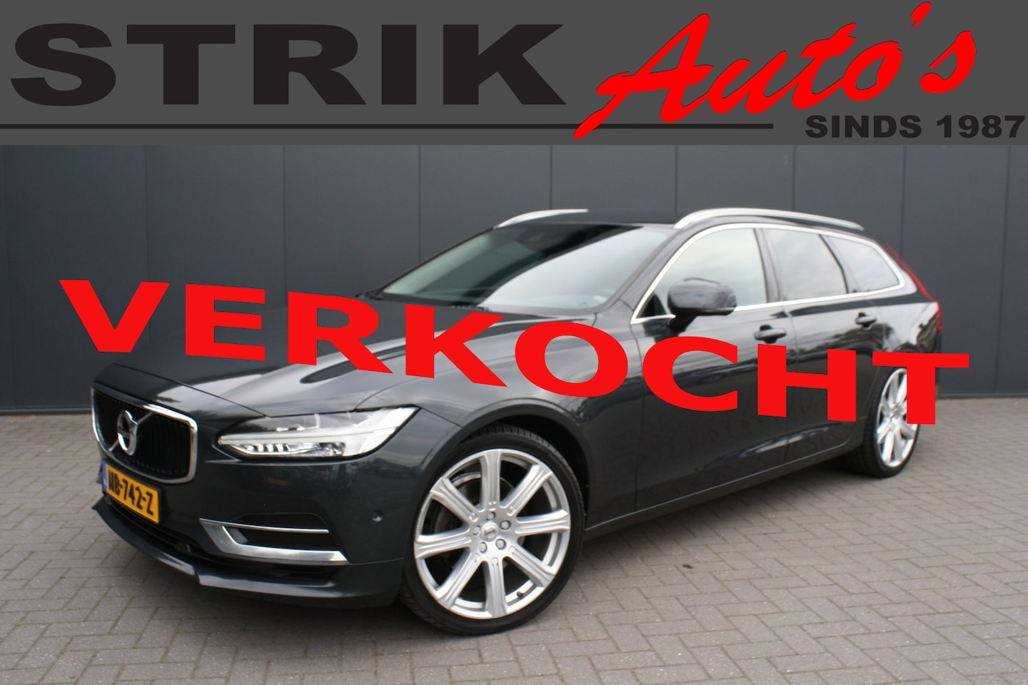Volvo V90 - 2.0 D4 EURO 6 Momentum - LEDER- NAVIGATIE - CAMERA - TREKHAAK - AutoWereld.nl