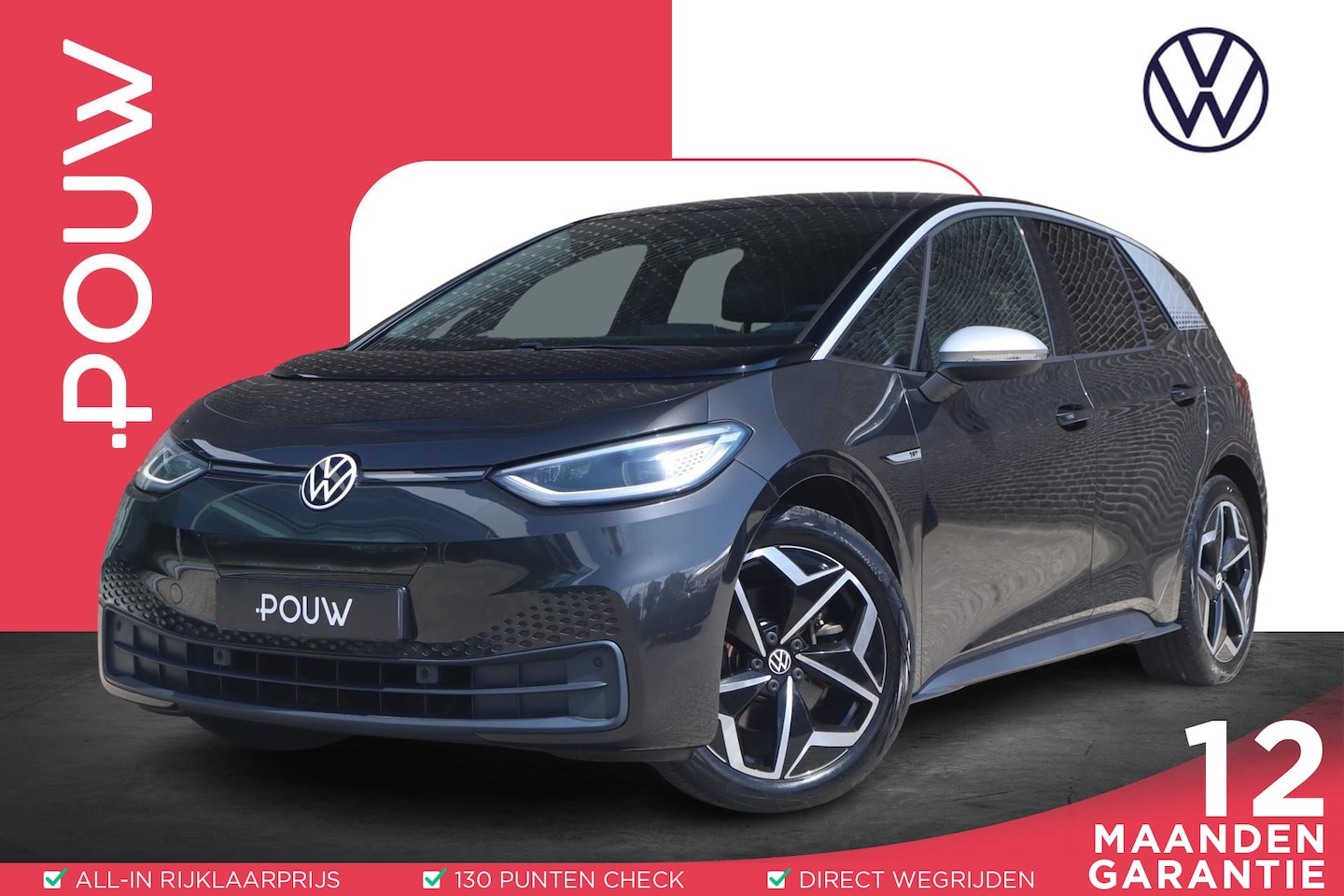 Volkswagen ID.3 - 204pk First Plus 58 kWh | LED Matrix | Navigatie | Volautomatische Airconditioning - AutoWereld.nl