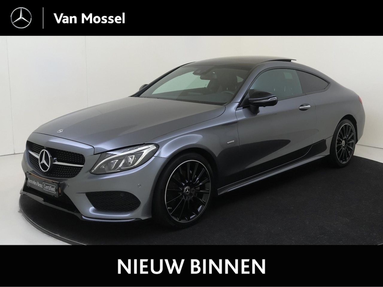 Mercedes-Benz C-klasse Coupé - 200 Premium Plus / Panoramadak/ 19 inch/ Burmester/ Memory/ Night/ Leder - AutoWereld.nl
