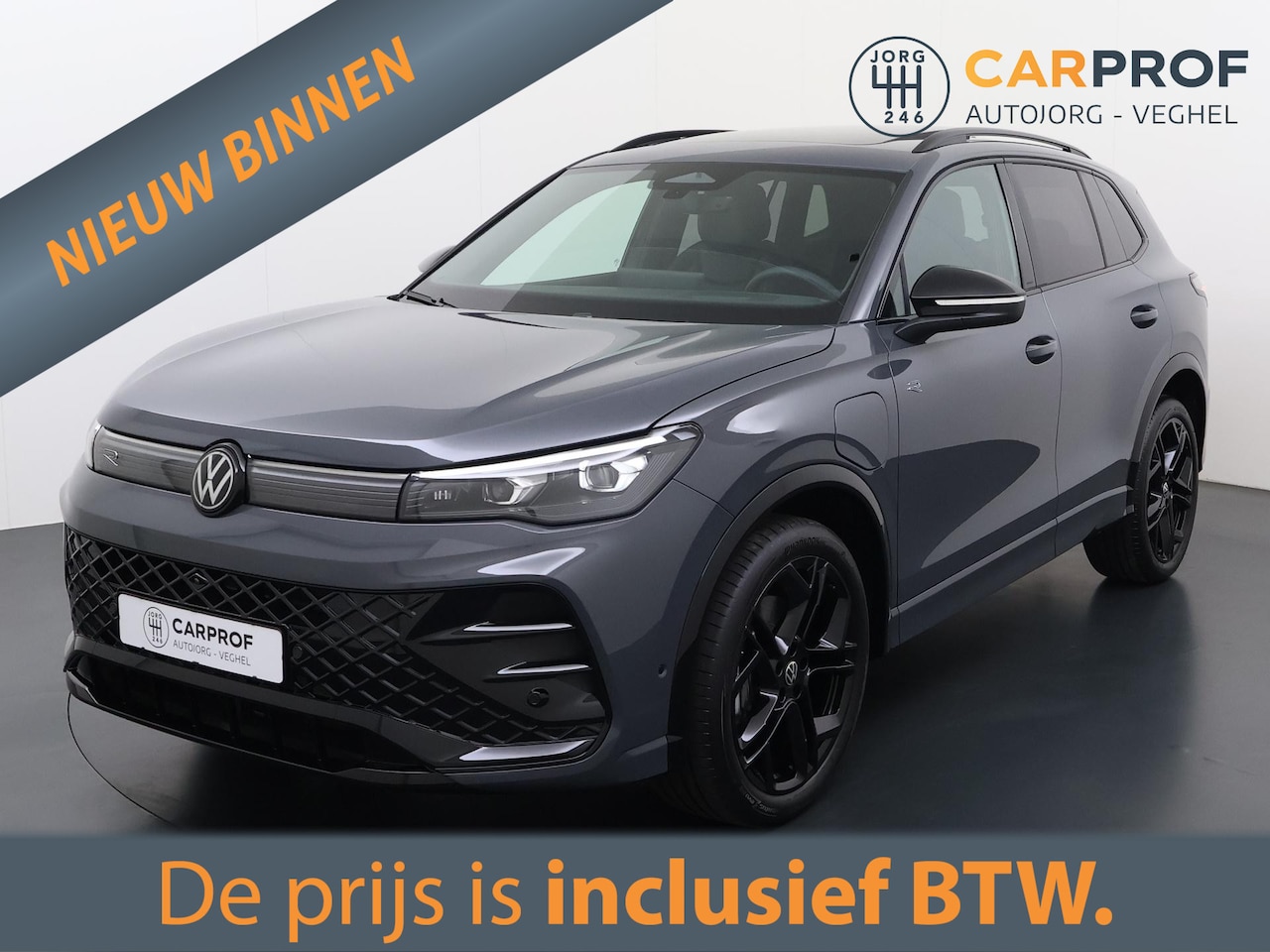 Volkswagen Tiguan - 1.5 eTSI R-Line Edition PHEV | Trekhaak |  Pano | Black Style | Leder | Ergo stoelen | - AutoWereld.nl
