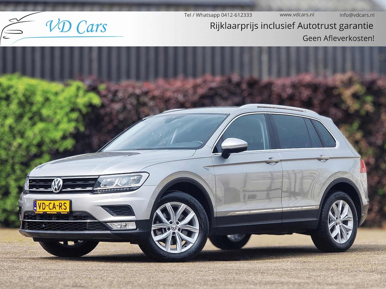Volkswagen Tiguan - 2.0 TSI 4Motion Highline AUTOMAAT*Geheugenstoel 2x*Trekhaak*Navigatie*Camera*PDC*Cruise co - AutoWereld.nl