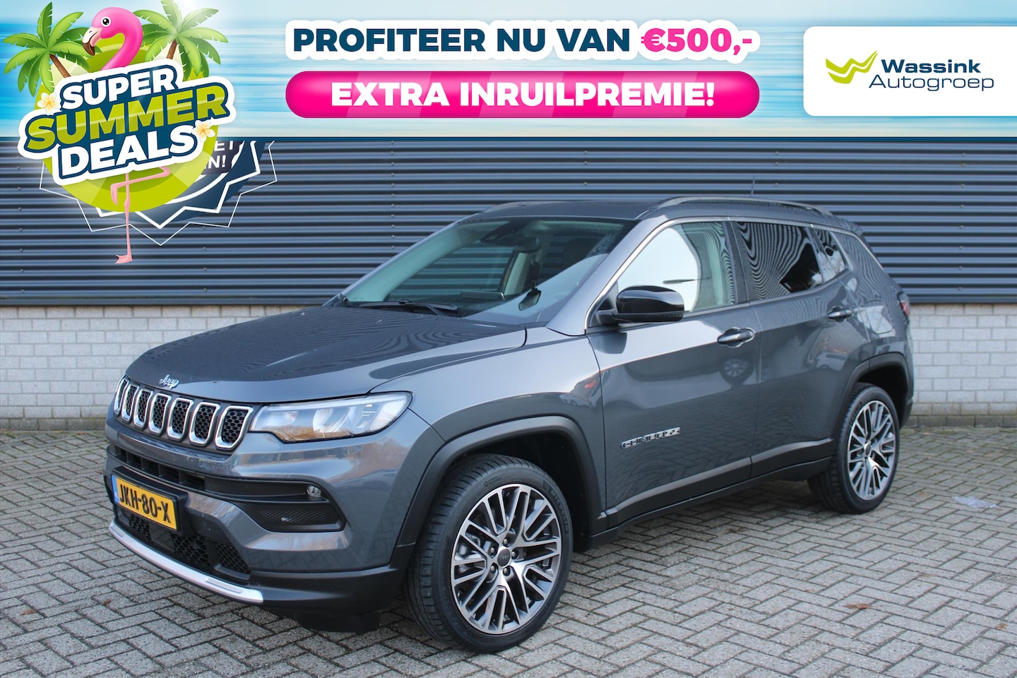 Jeep Compass - 4XE 190pk Aut Limited Business I Parkeer Camera I Cruise Control I Climate Control I - AutoWereld.nl