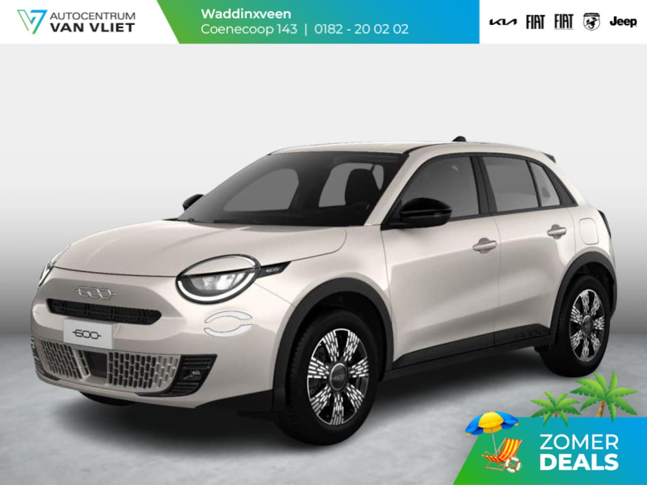 Fiat 600 - 1.2 145pk Hybrid Icon | Clima | Cruise | 17" | PDC | Apple Carplay - AutoWereld.nl