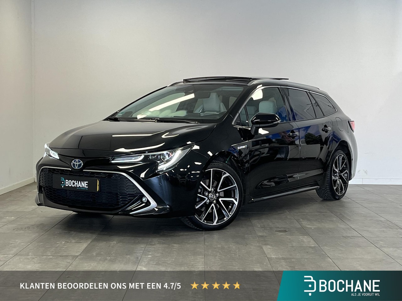 Toyota Corolla Touring Sports - 2.0 Hybrid Premium | HUD | Leder | Panoramadak | Camera - AutoWereld.nl