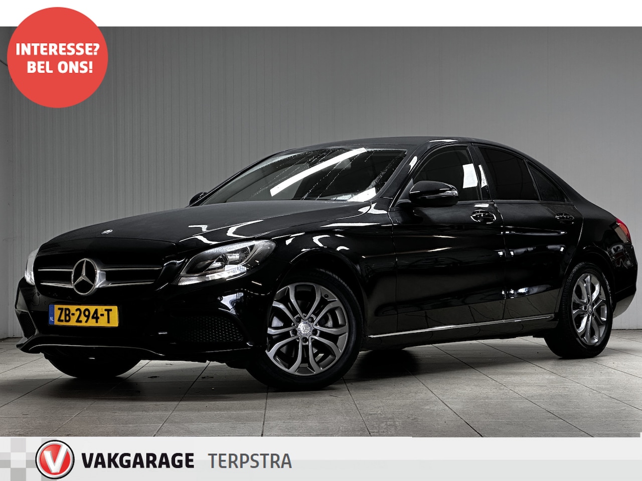 Mercedes-Benz C-klasse - 180 Prestige/ Automaat!/ Trekhaak/ Half-LEDER/ 17''LMV/ Flippers/ Stoelverw./ Elek.Stoel/ - AutoWereld.nl