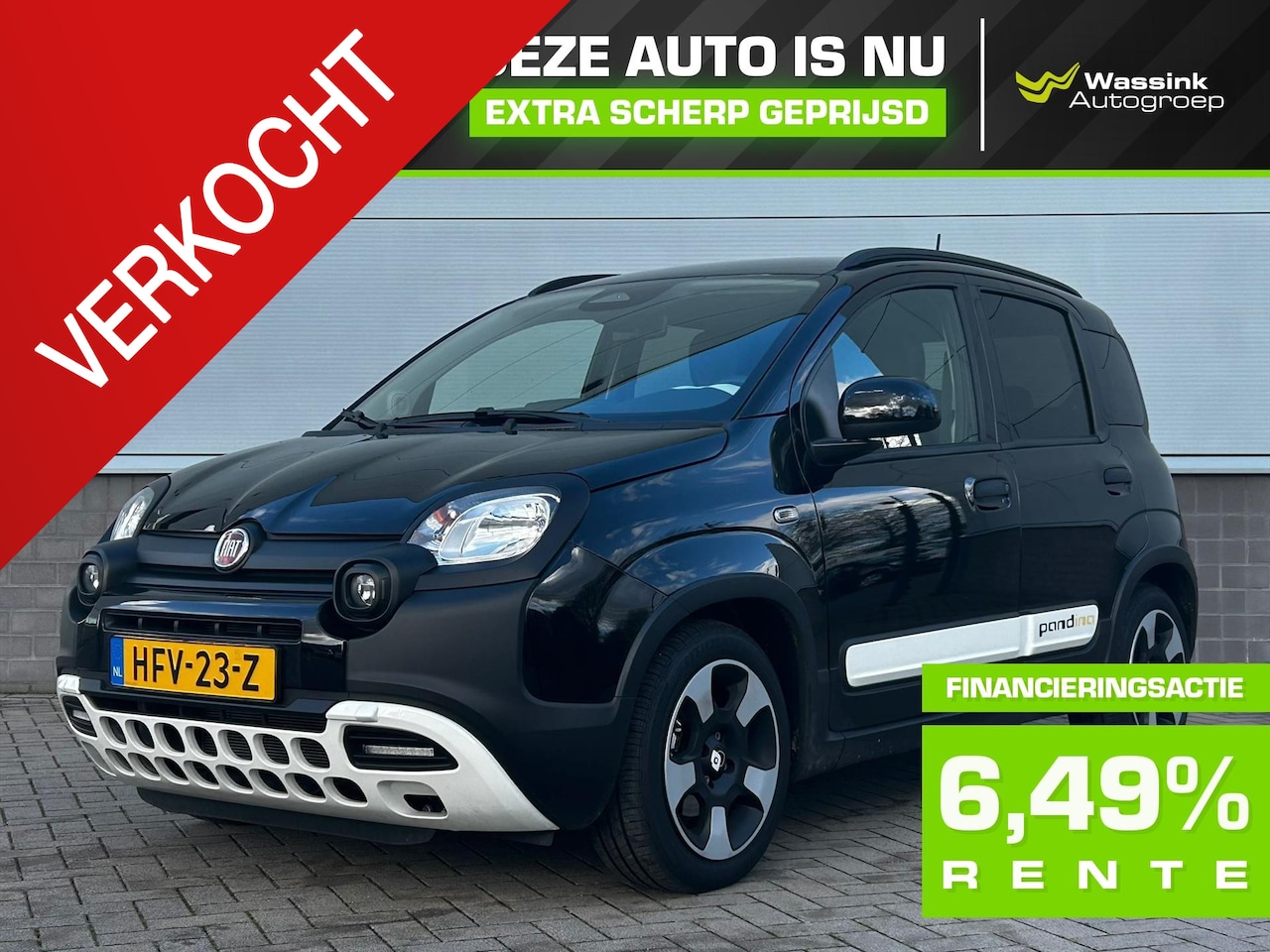 Fiat Panda - Pandina Cross 70 pk Hybrid Navigatie via app | Airco | Cruise Control | Parkeersensoren - AutoWereld.nl