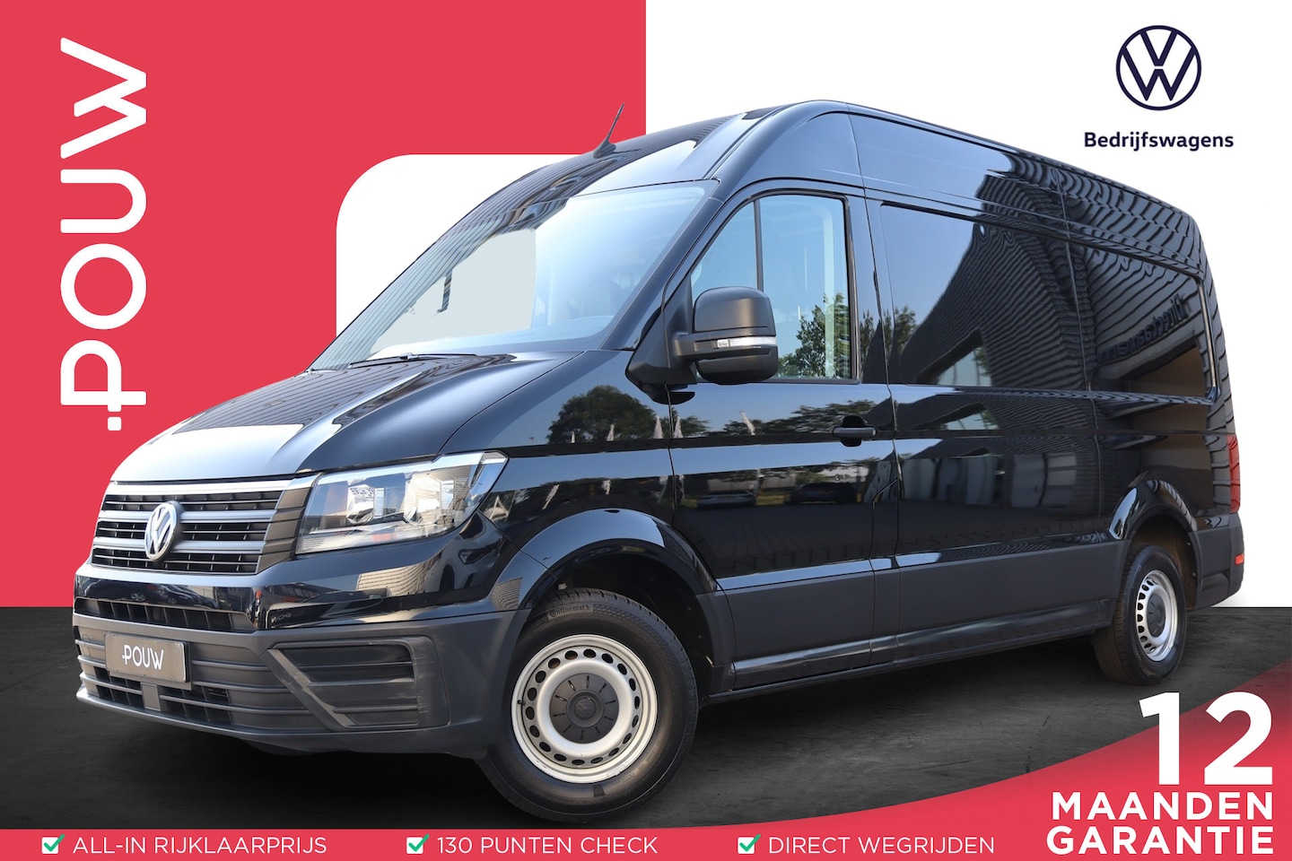 Volkswagen Crafter - 2.0 TDI 140pk AUT. L3H3 | Laadklep | Airco | Bijr.bank | Navigatie - AutoWereld.nl