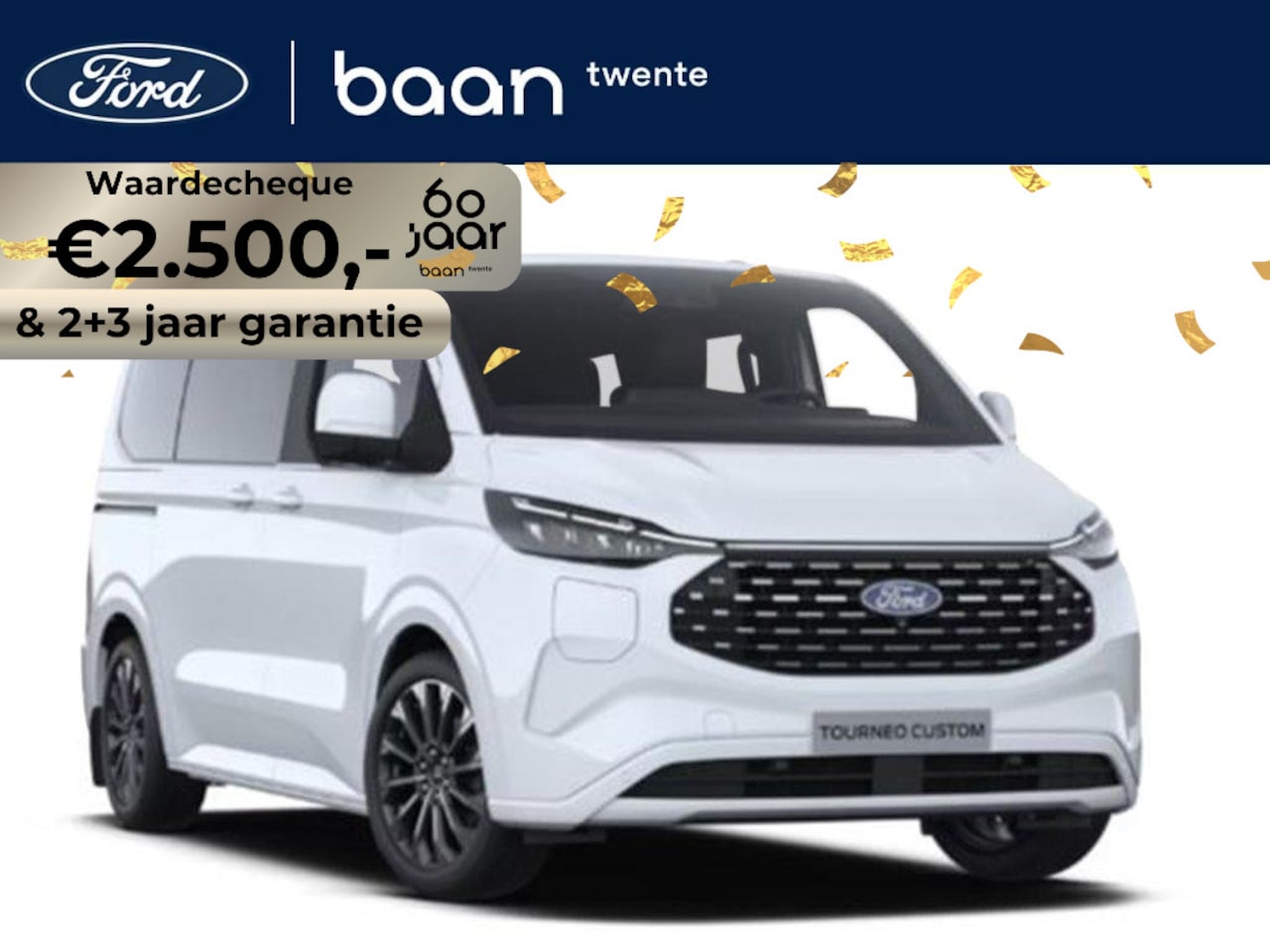 Ford Transit Custom Tourneo - 340 2.5 PHEV L1H1 Titanium X | Luxury Pack | Elektr. schuifdeuren | Panoramadak | Trekhaak - AutoWereld.nl