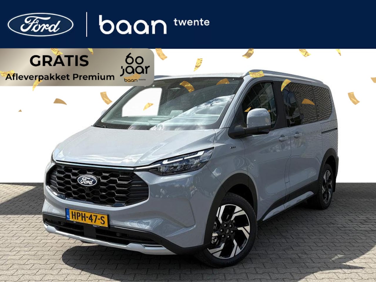 Ford Model T - Custom 2.5 PHEV 233 PK L1H1 ACTIVE | 8 persoons | Elektr. schuifdeuren | Panorama dak | Tr - AutoWereld.nl