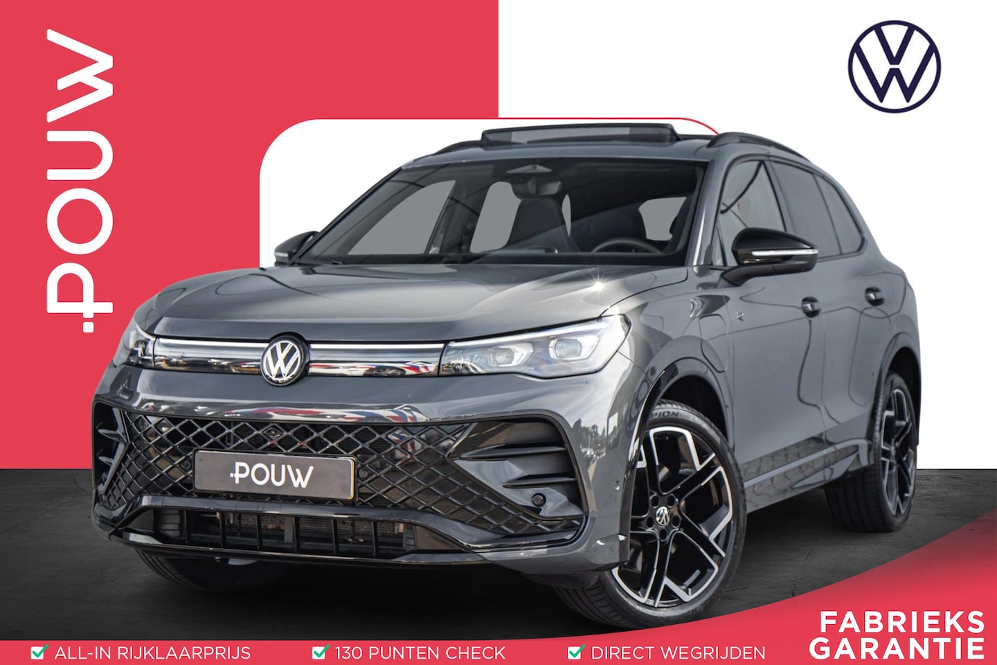 Volkswagen Tiguan - 1.5 eHybrid 204pk R-Line Edition | Panoramadak | Trekhaak Elektrisch Uitklapbaar | Rondomz - AutoWereld.nl