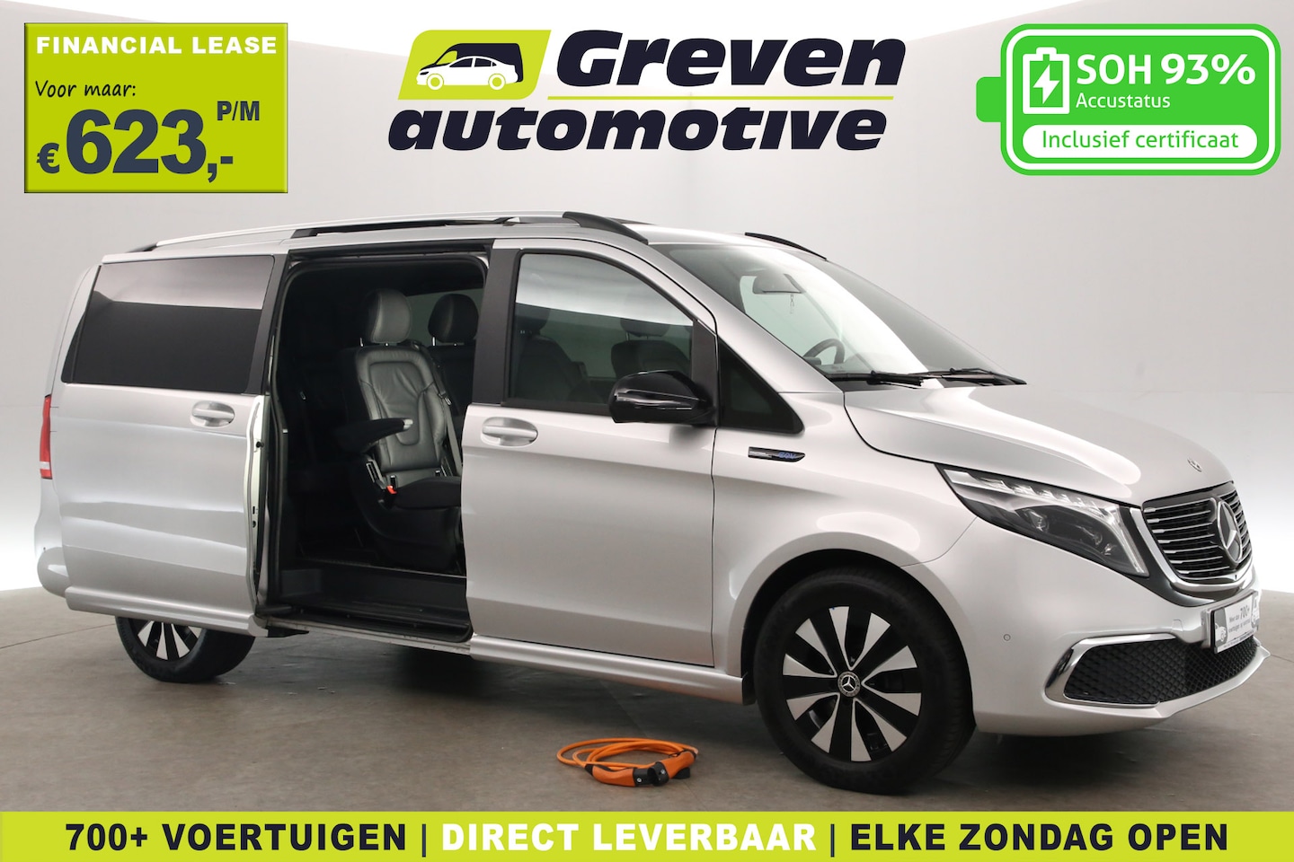 Mercedes-Benz EQV - 300 100 kWh Lang | Pano | Snelladen | SOH 93% | 6 Zits  | Sfeer | 360° | Virtual | 2xSchui - AutoWereld.nl