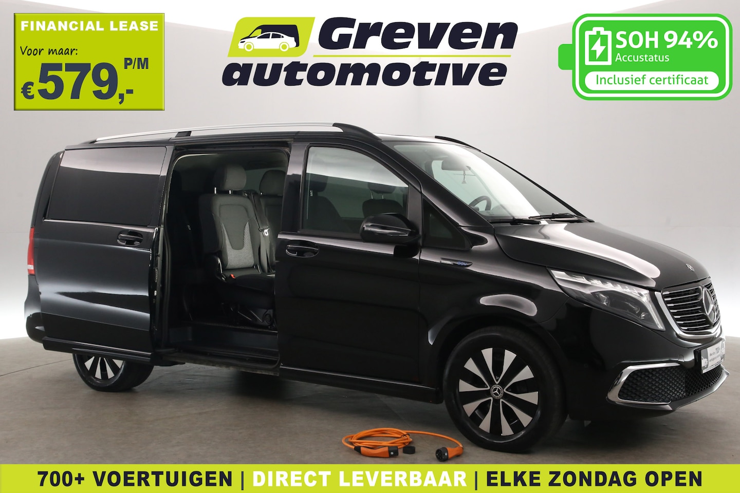 Mercedes-Benz EQV - 300 100 kWh Lang | 7 Zits | Snelladen | SOH 94% | Clima | Camera | Virtual | 2xSchuifdeur - AutoWereld.nl