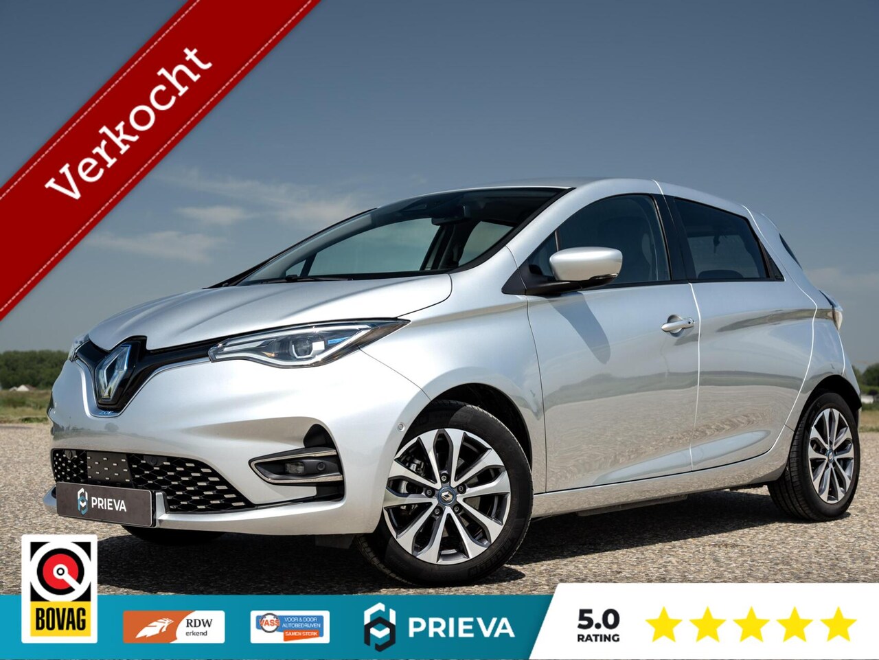 Renault Zoe - R135 Intens Business 52 kWh Koop Accu| Leder | Stoelverwarming | Dodehoekassistent | NAP - AutoWereld.nl