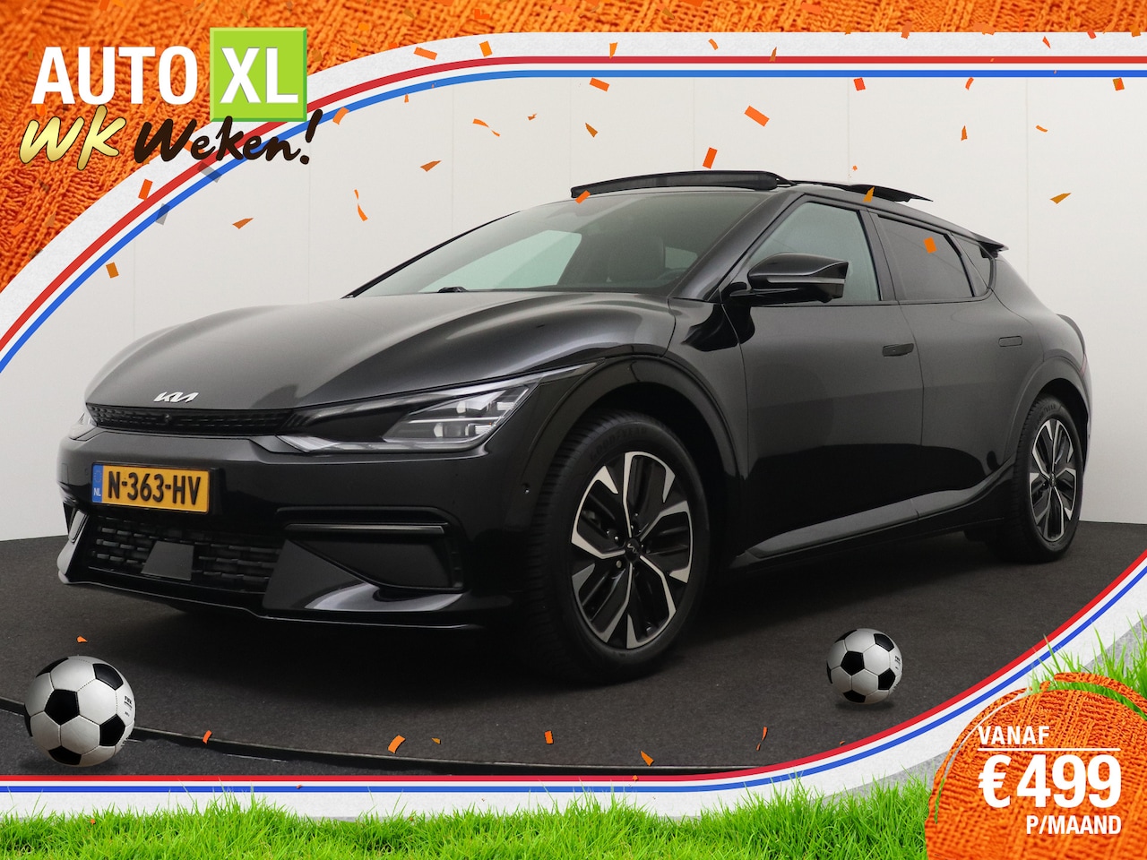 Kia EV6 - GT-Line 77.4 kWh (95%SOH) Warmtepomp Schuif-/kanteldak Trekhaak - AutoWereld.nl