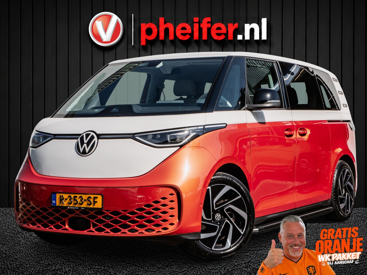 Volkswagen ID. Buzz - Pro 77kWh Trekhaak/ Elektr. schuifdeuren/ Camera/ Memory/ Navigatie/ Matrix led - AutoWereld.nl