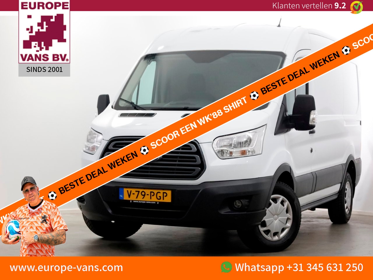 Ford Transit - 350 2.0 TDCI 130pk E6 L2H2 Trend Airco/Navi/Camera 12-2019 - AutoWereld.nl