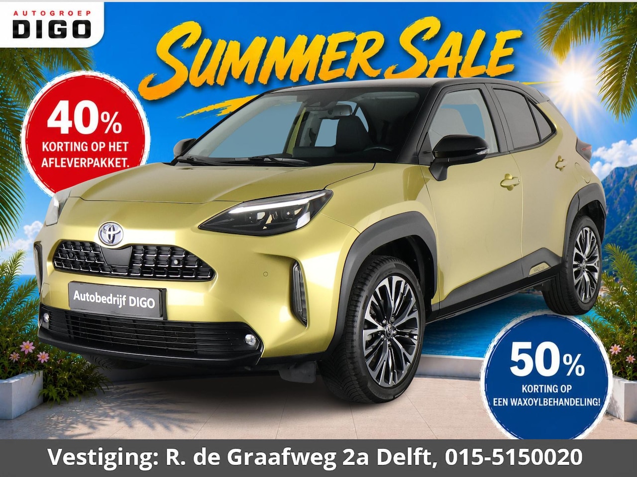 Toyota Yaris Cross - 1.5 Hybrid Executive Bi-Tone | Panoramadak | Dodehoek Detectie | HUD | Navigatie - AutoWereld.nl