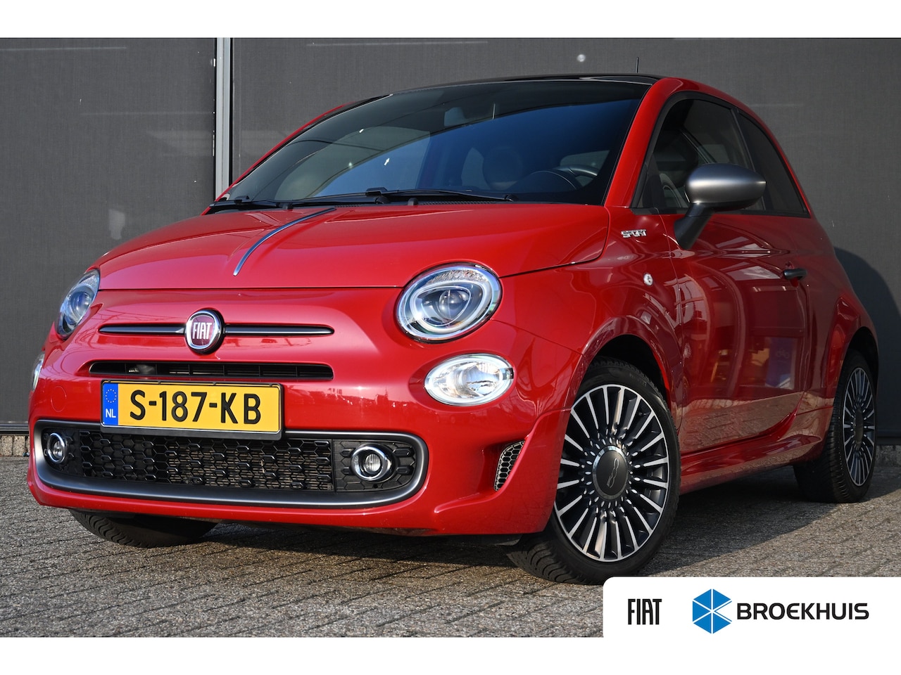 Fiat 500 - 1.0 Hybrid Sport | Navigatie | Parkeersensoren | Climate Control | Panoramadak | !! - AutoWereld.nl