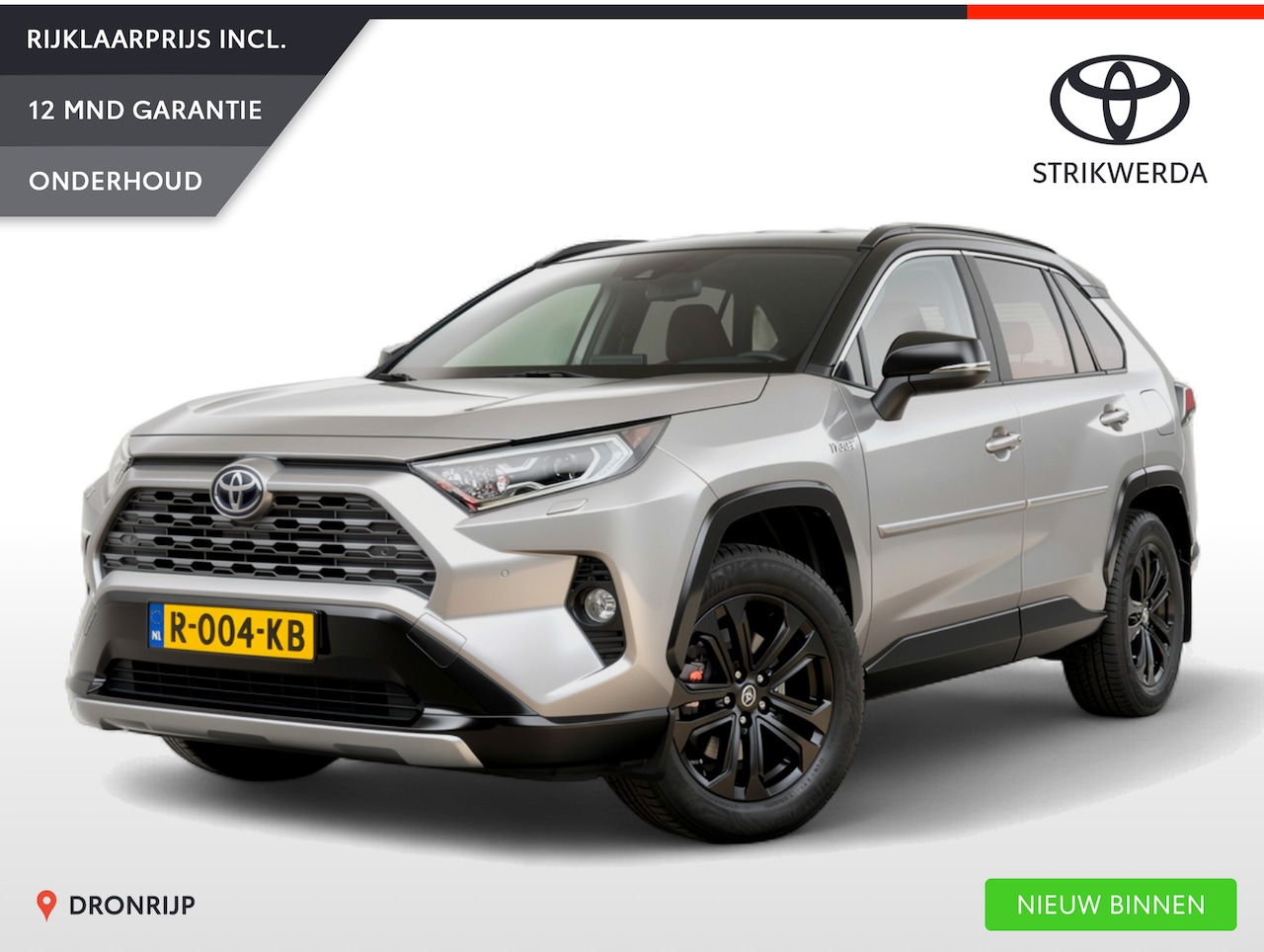 Toyota RAV4 - 2.5 Hybrid Bi-Tone | Trekhaak | Stoel- stuurverw. | PDC V+A | Leer | Elek. kofferklep | Ca - AutoWereld.nl