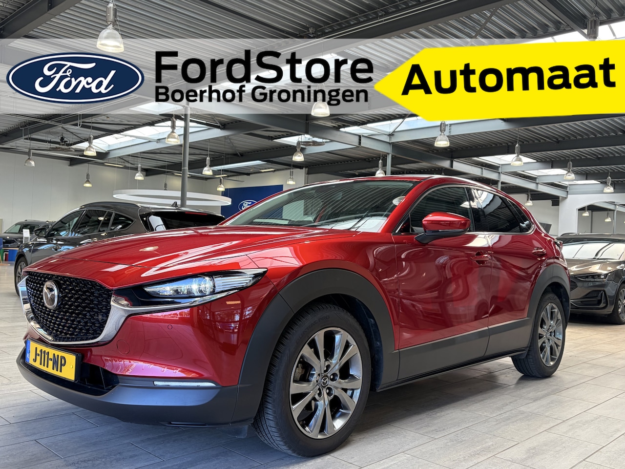 Mazda CX-30 - 2.0 e-SkyActiv-X M 180 pk Hybrid Luxury | Trekhaak | Camera | Leer | El. verst. stoel + ge - AutoWereld.nl