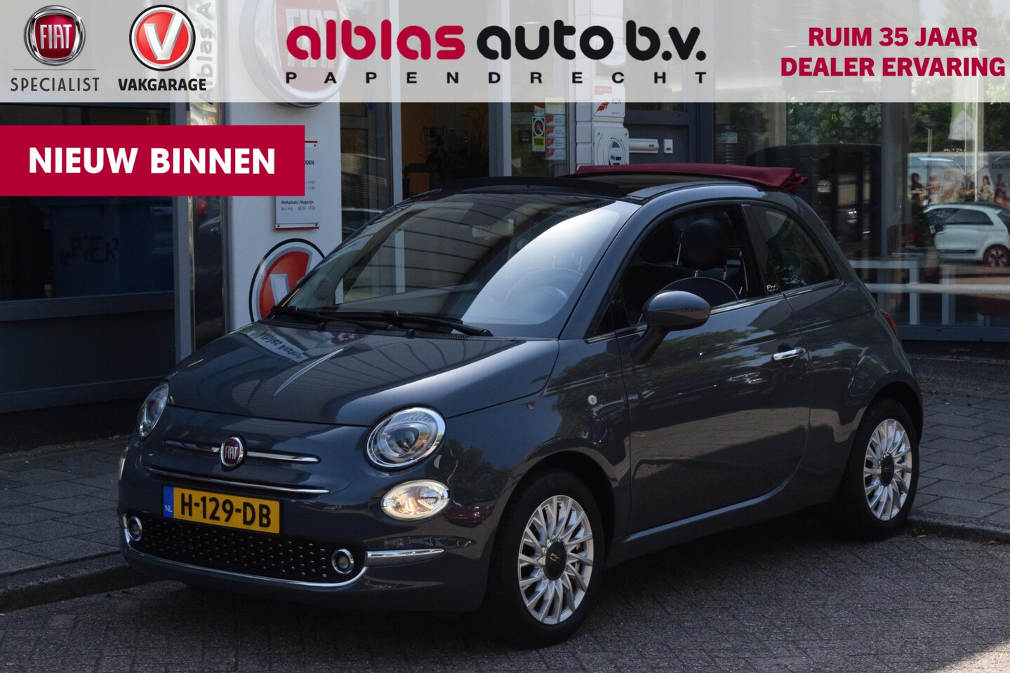 Fiat 500 C - 0.9 TwinAir Turbo Lounge|Cruise|PDC|Carplay - AutoWereld.nl