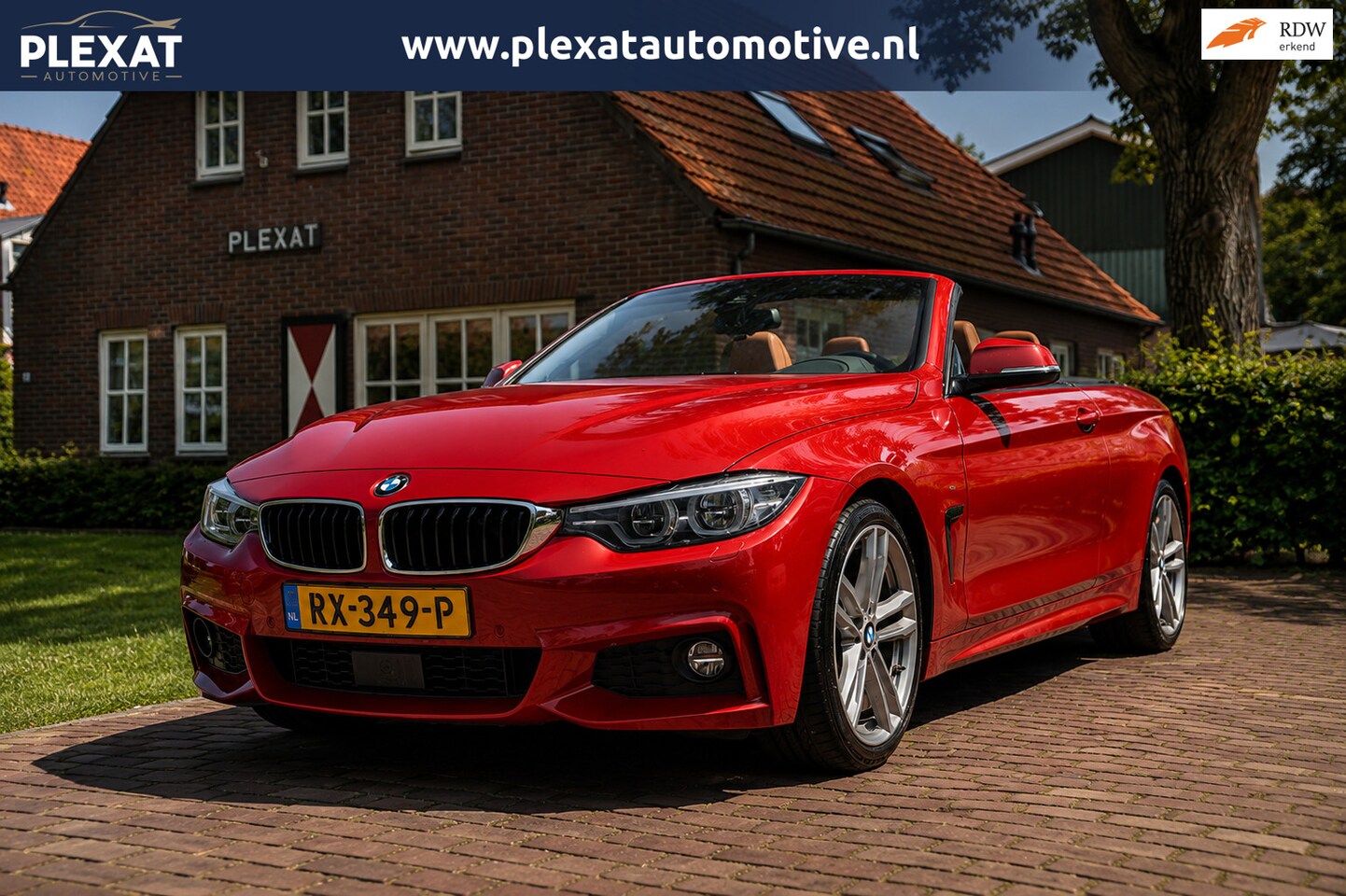 BMW 4-serie Cabrio - 440i High Executive Aut. | M-Pakket | Uniek | Melbourne Rot | Harman-Kardon | Dealeronderh - AutoWereld.nl