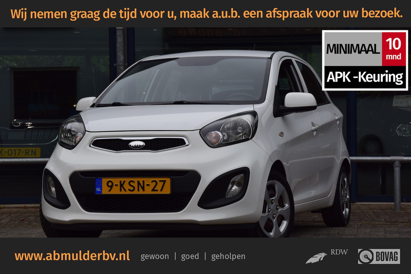 Kia Picanto - 1.0 CVVT ISG Comfort Pack 70PK 5-Deurs | Origineel NL | Airconditioning | Slechts 68.000km - AutoWereld.nl
