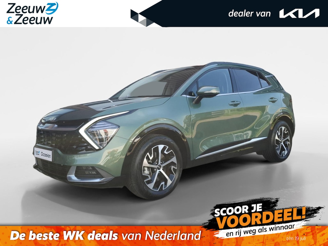 Kia Sportage - 1.6 T-GDi Hybrid DynamicPlusLine | Trekhaak | Panorama schuifdak |  Stoel en stuurverwarmi - AutoWereld.nl