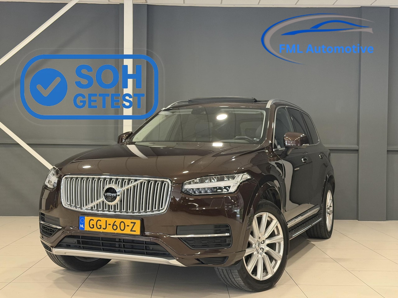 Volvo XC90 - 2.0 T8 Twin Engine AWD Inscription | Panorama dak | SOH 84,07% | Maple Brown Metallic | Tr - AutoWereld.nl