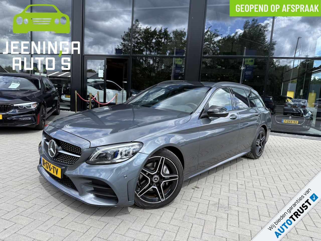 Mercedes-Benz C-klasse Estate - 200 Business Solution AMG|Pano|Stoelverwarming|360Camera|ElekTrekhaak - AutoWereld.nl