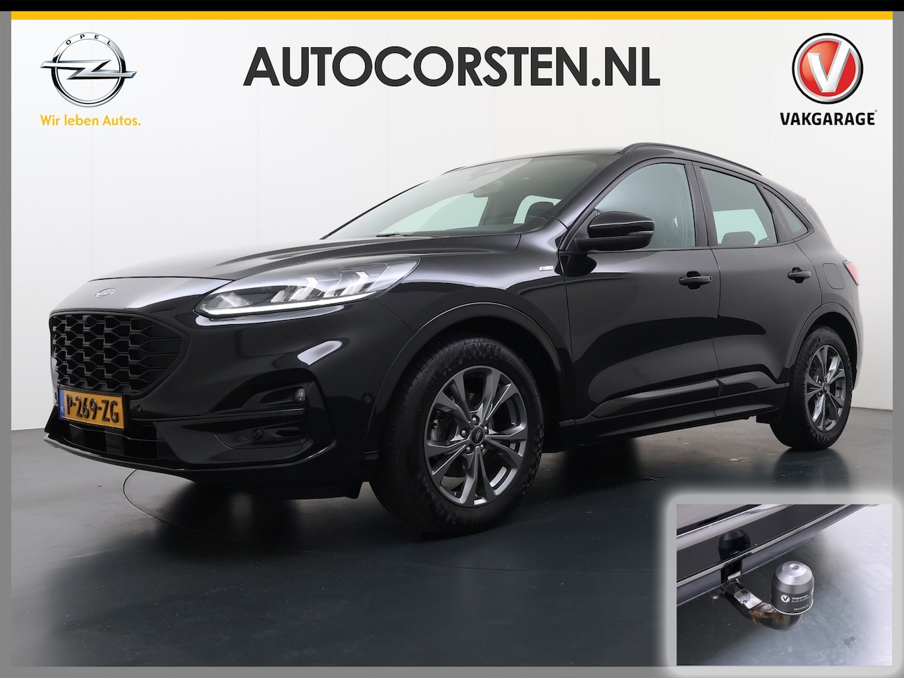 Ford Kuga - 1.5T 150PK ST-Line Trekhaak Adap.Cruise Stoel+Stuur+Achterbank+Voorruitverwarming Elek.Ach - AutoWereld.nl