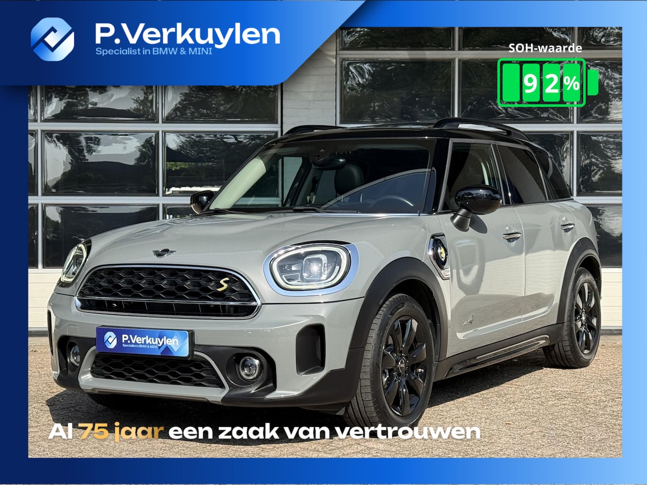 MINI Countryman - 1.5 Cooper S E ALL4 CLASSIC | PANORAMA | KEYLESS | CAMERA | ADAPT. CRUISE | SPORTSTOELEN | - AutoWereld.nl