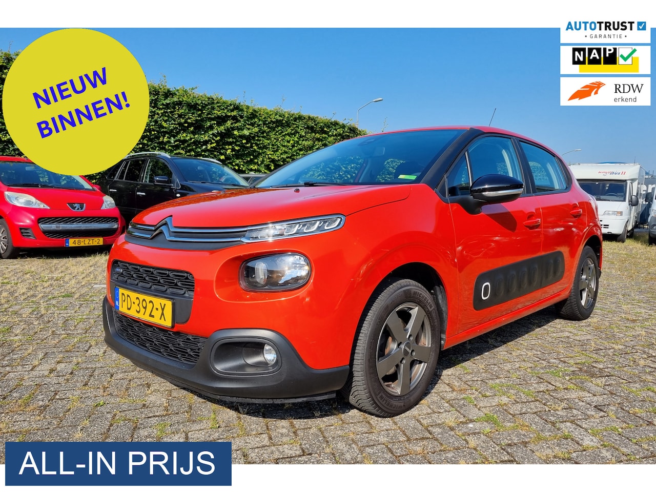 Citroën C3 - 1.2 Feel 105g ✅COMPLETE AUTO! ✅ORANJE METALLIC - AutoWereld.nl