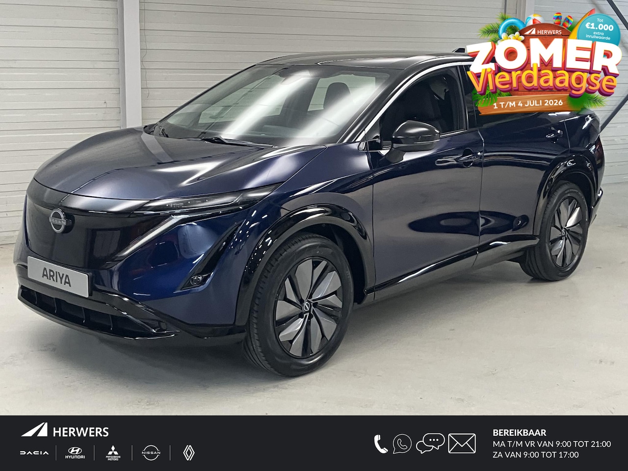 Nissan Ariya - Limited Edition 91 kWh / NIEUW uit voorraad leverbaar! / € 3.000,- korting/ Achteruitrijca - AutoWereld.nl