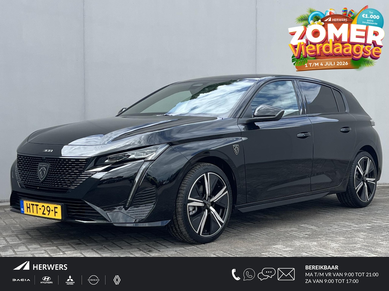 Peugeot 308 - GT 136PK Hybrid Automaat / Gratis Vaste Trekhaak / Fabrieksgarantie tot 28-3-2027 / Adapti - AutoWereld.nl