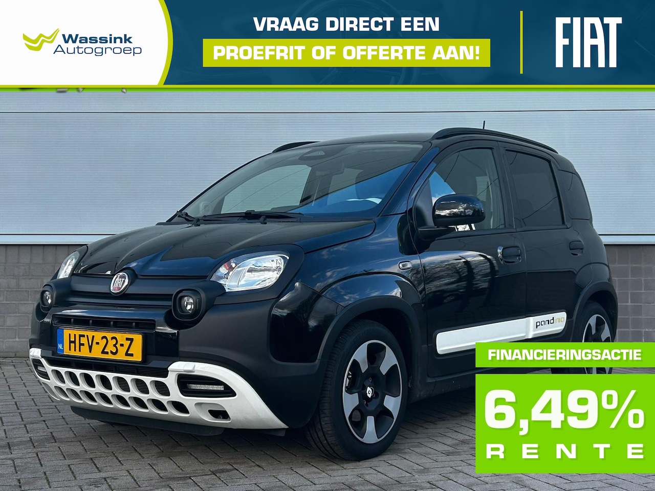 Fiat Panda - Pandina Cross 70 pk Hybrid Navigatie via app | Airco | Cruise Control | Parkeersensoren - AutoWereld.nl