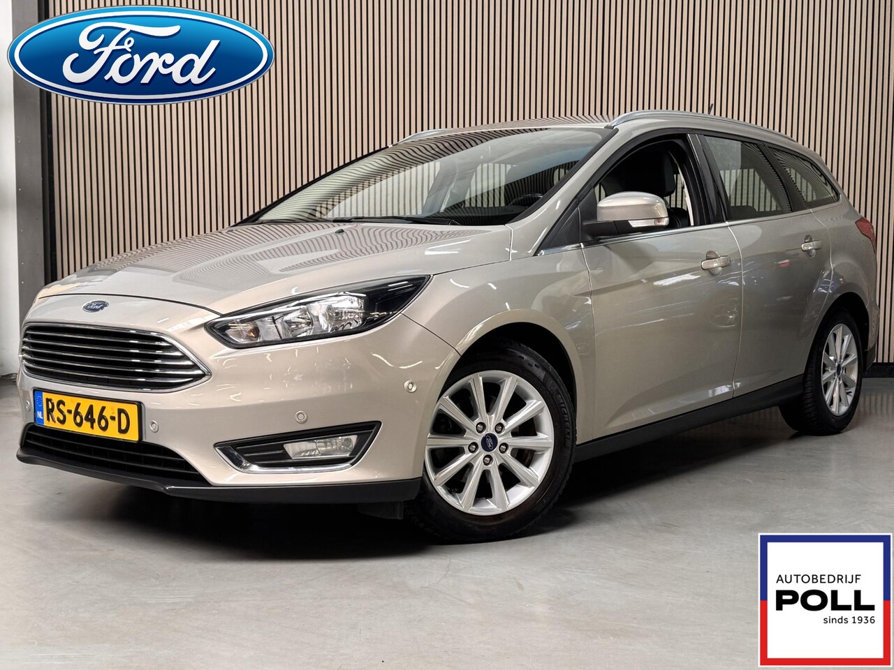 Ford Focus Wagon - 125pk Titanium Navi Trekhaak Half Leer Winter Parking pack Wagon Dealeronderhouden - AutoWereld.nl