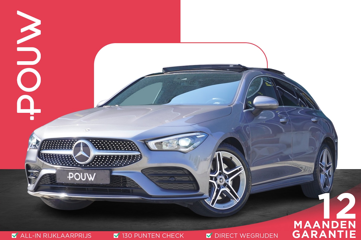 Mercedes-Benz CLA-klasse Shooting Brake - 250e 218pk AMG Line | Panoramadak | Sfeer Verlichting | Camera - AutoWereld.nl