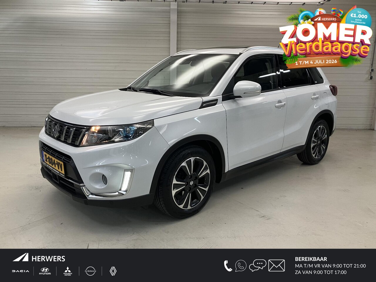 Suzuki Vitara - 1.4 Boosterjet Stijl / Dealer Onderhouden / Elektrisch Schuif/Kanteldak / Half Lederen Bek - AutoWereld.nl