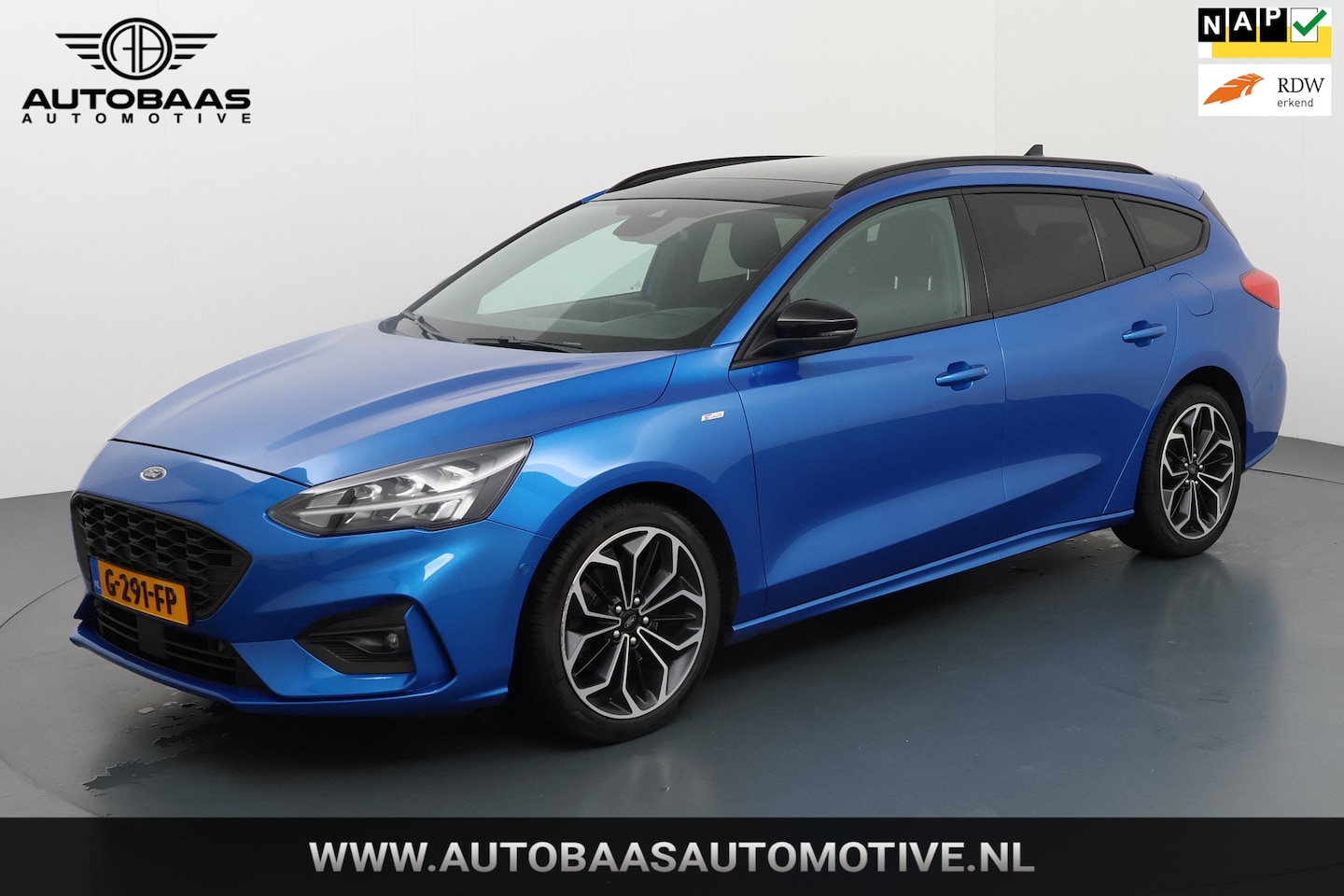 Ford Focus Wagon - 1.5 182pk ST-Line NL-AUTO+1EIG+NAP+PANORAMADAK+FULL LED+NAVI+18 INCH+B&O SOUND+TREKHAAK+IN - AutoWereld.nl