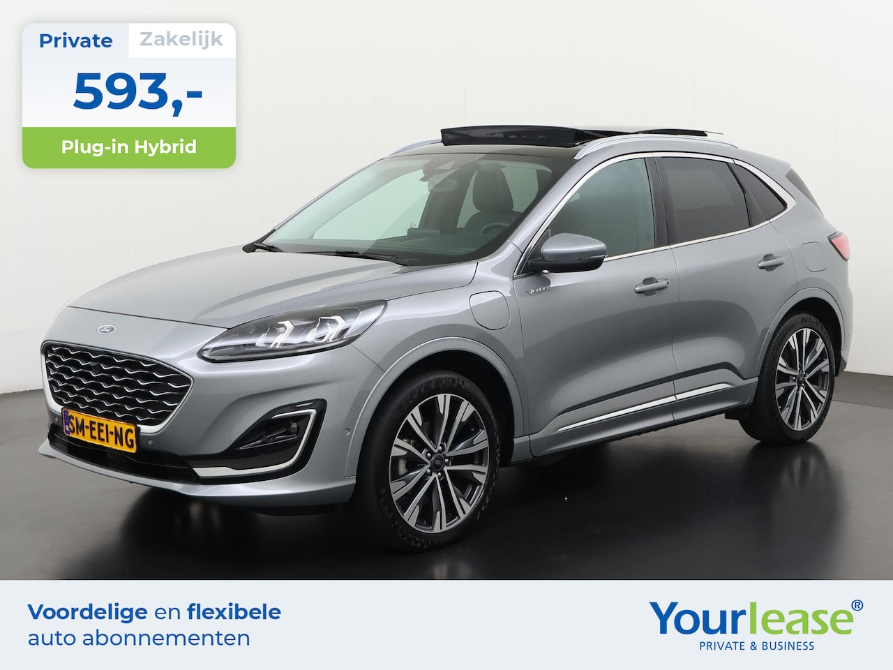 Ford Kuga - 2.5 PHEV Vignale | All-in 593,- Private Lease | Direct uit voorraad - AutoWereld.nl