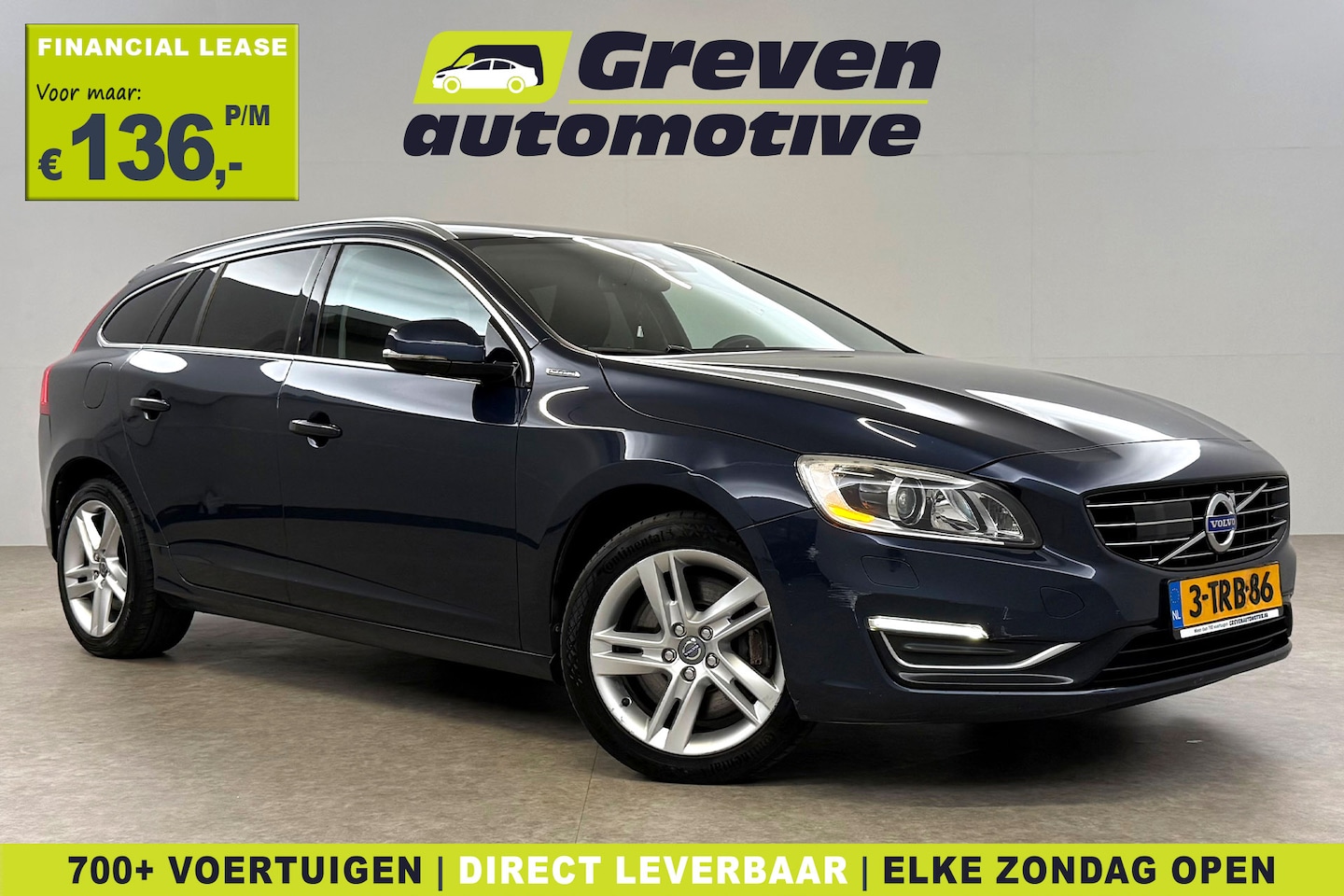 Volvo V60 - 2.4 D6 AWD Plug-In Hybrid Summum 280PK | Memory | Clima | Cruise |  Navi | Trekhaak - AutoWereld.nl