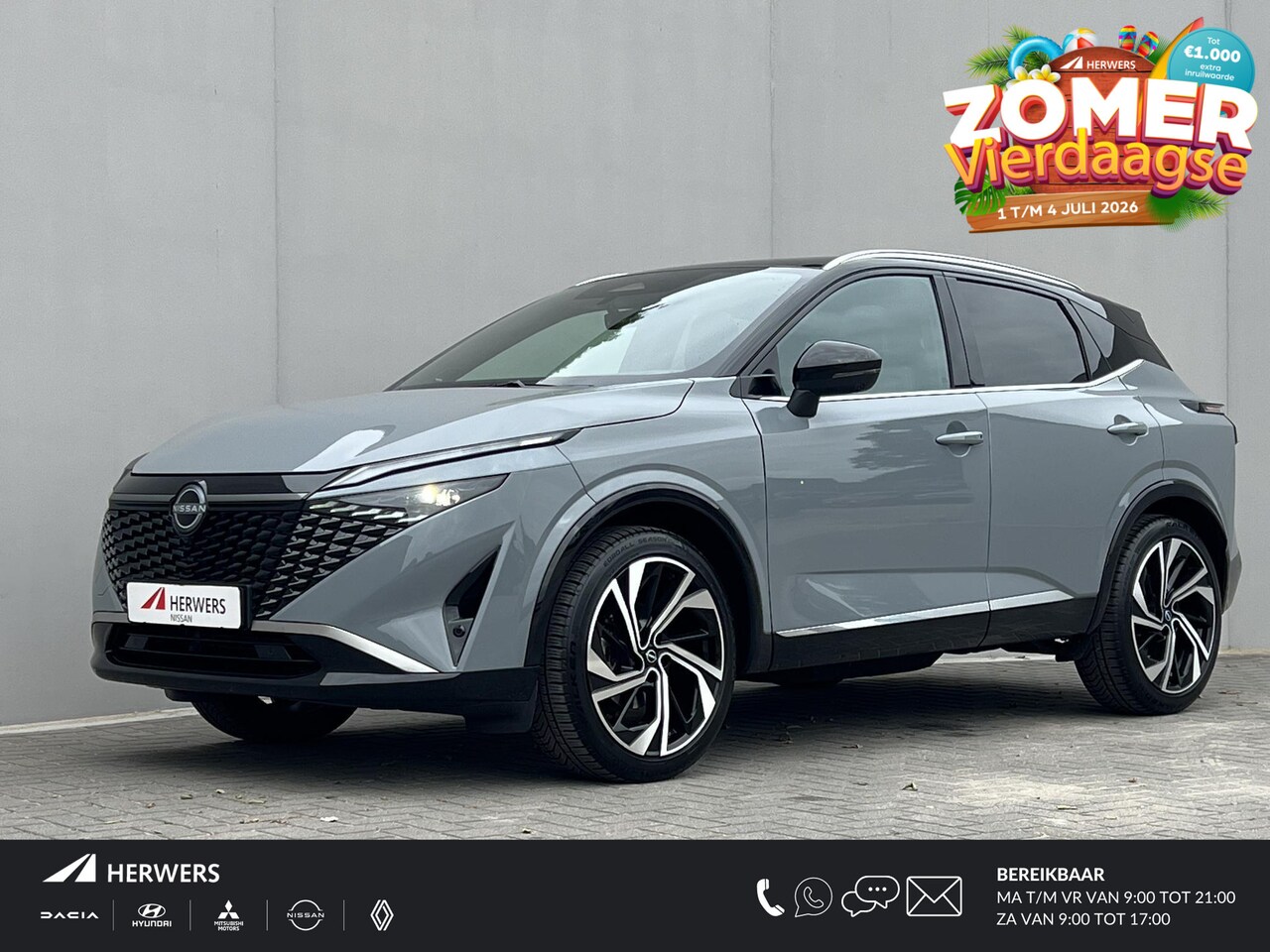 Nissan Qashqai - 1.3 MHEV Xtronic Tekna Plus / Fabrieksgarantie tot 10-2028 / Panorama dak / HUD / BOSE aud - AutoWereld.nl