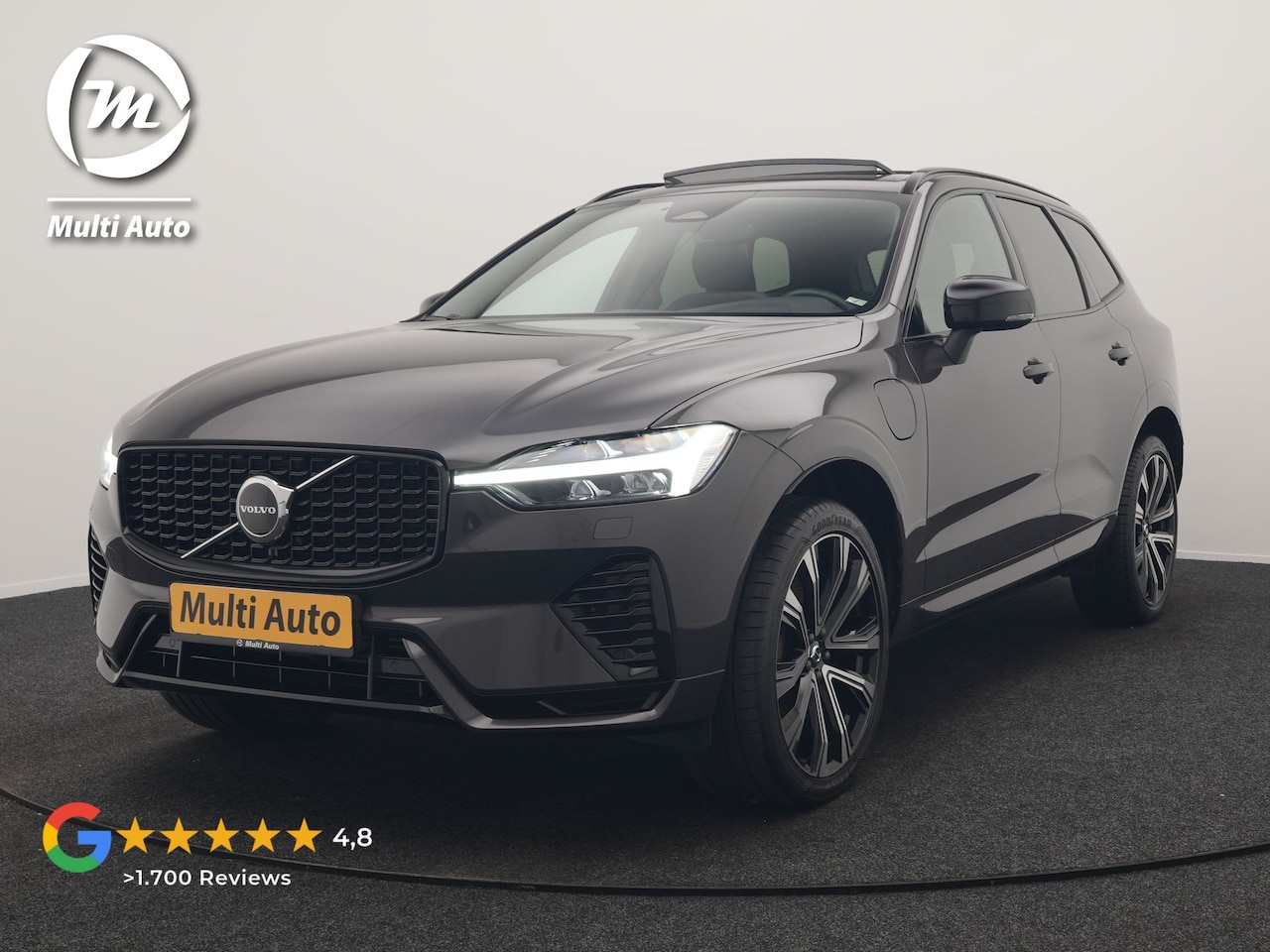 Volvo XC60 - T6 AWD R-Design Long Range PHEV 398pk Dealer O.H | Trekhaak Af Fabriek | Panodak | Adaptiv - AutoWereld.nl