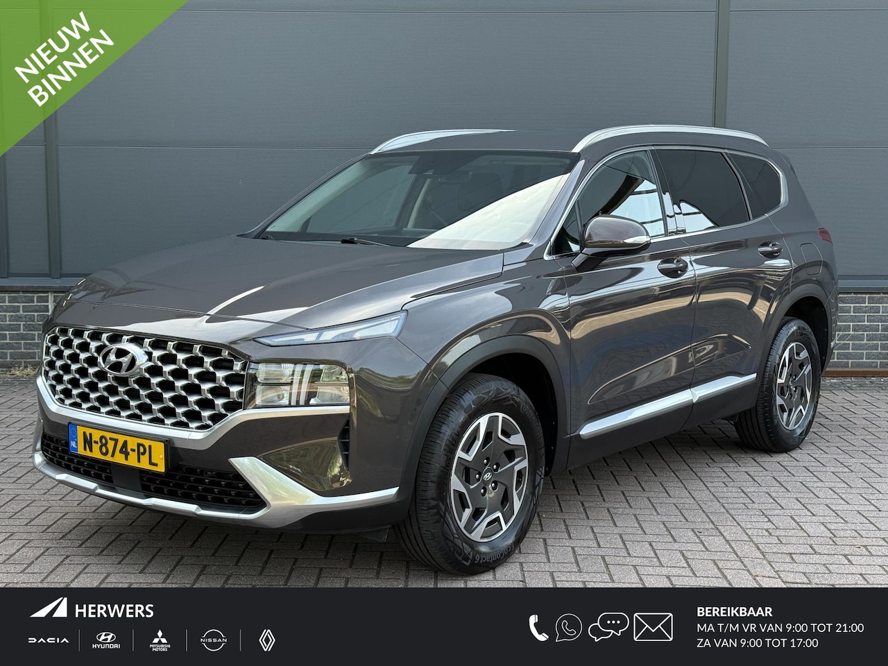 Hyundai Santa Fe - 1.6 T-GDI HEV Comfort Smart / Dealer Onderhouden / Stoel Verwarming / Elektrische Stoelen - AutoWereld.nl