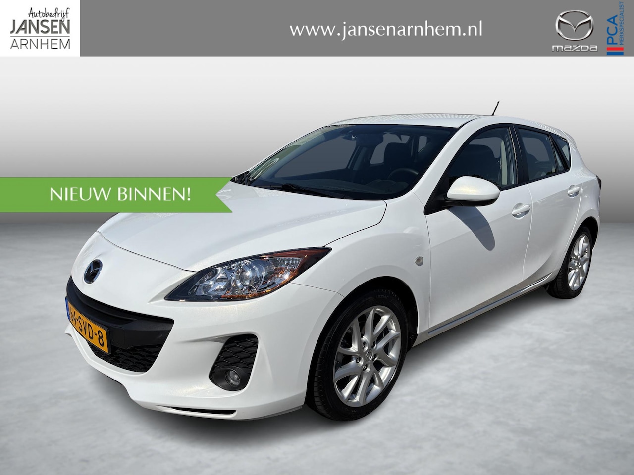Mazda 3 - HB 1.6 Navigator , Navi, Clima, Cruise, PDC, LMV 17 Inch, Bluetooth, Stoelverwarming, RVM - AutoWereld.nl