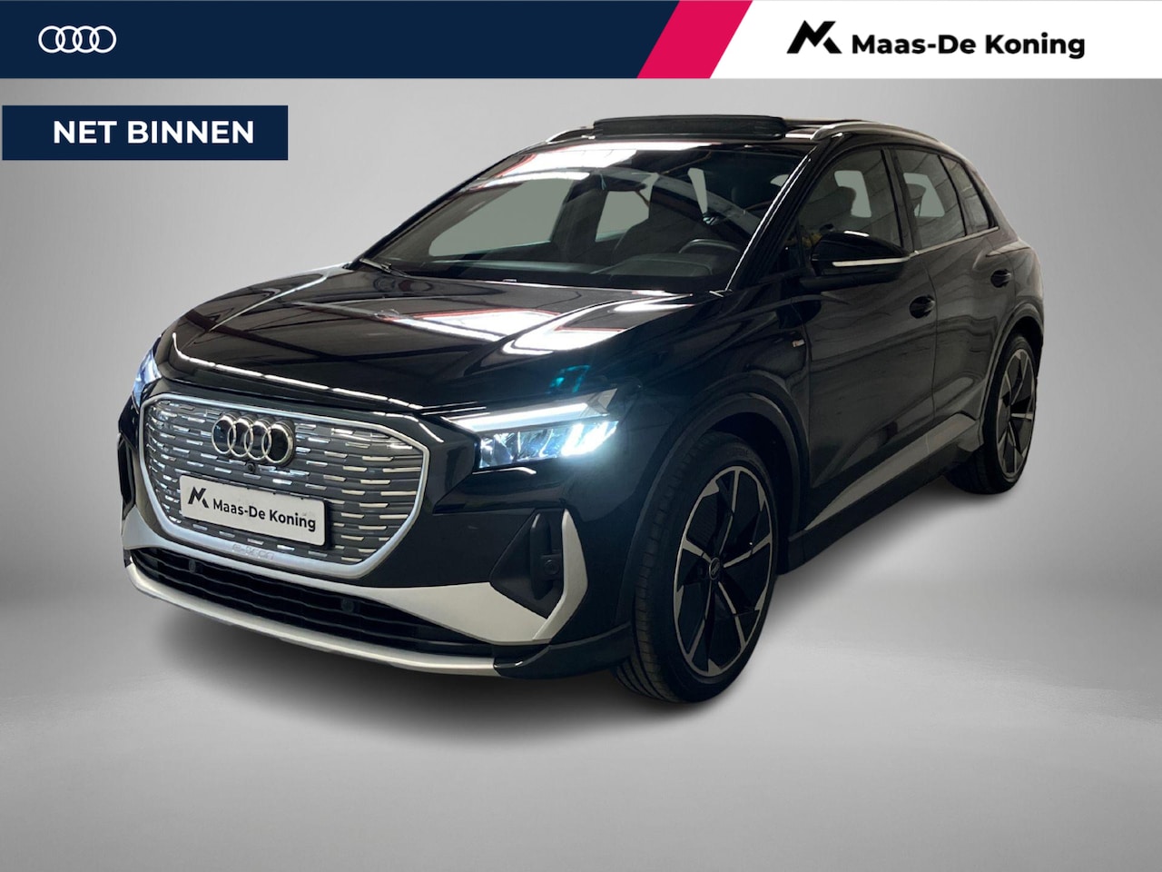 Audi Q4 e-tron - 40 S Line 82Kwh 150kW/204PK S line Panoramadak · Trekhaak · Apple/Android Car Play · Stoel - AutoWereld.nl